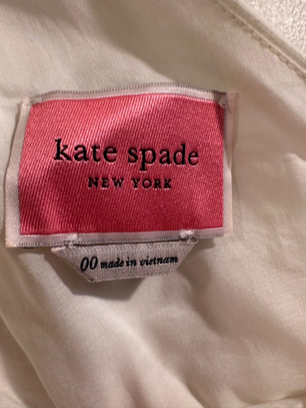 Kate Spade Twill One-Shoulder Midi Dress Ivory/Cream/Off White Sabrina Dress - Picture 2 of 16